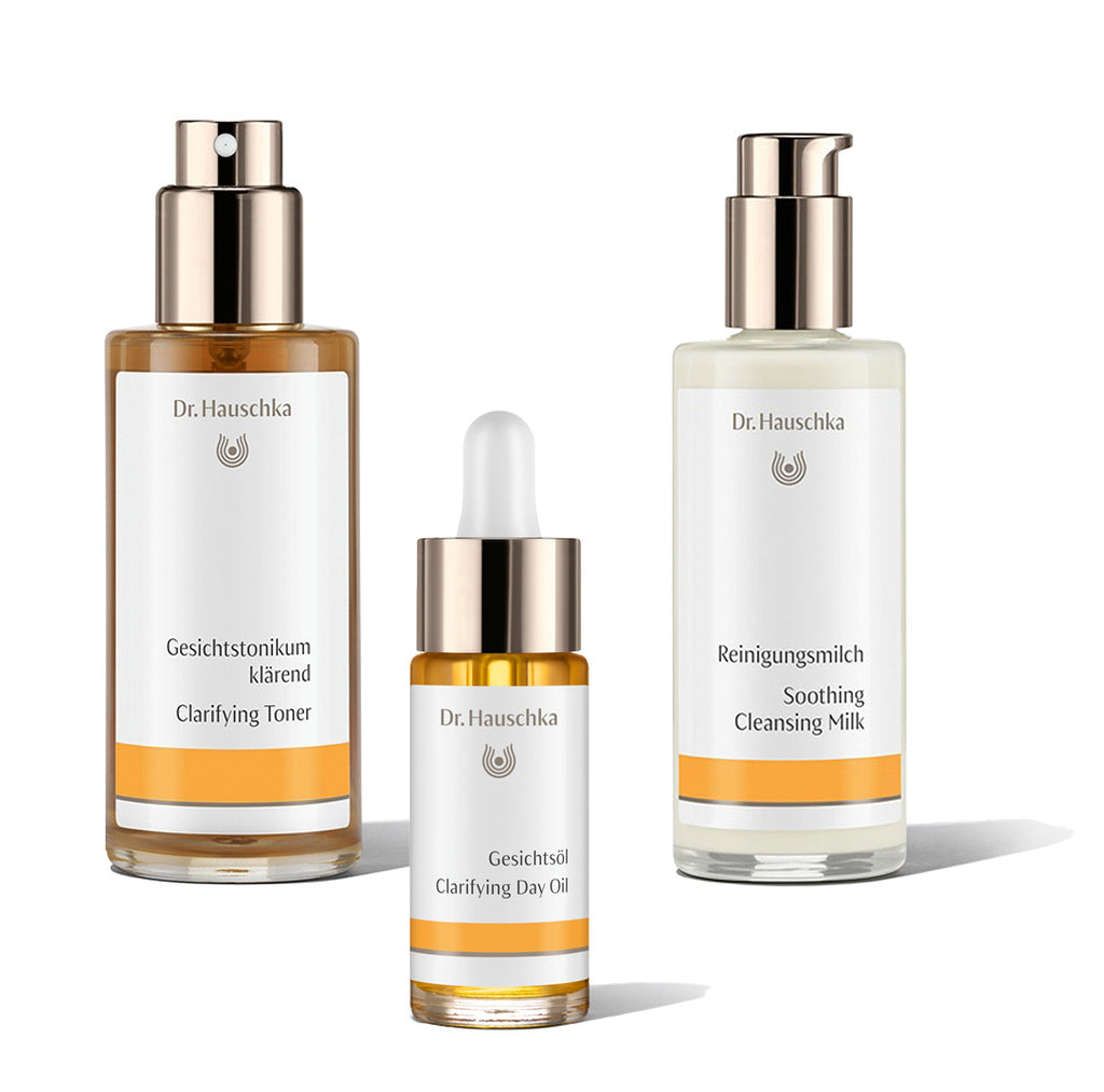 Dr.Hauschka 3er Pflege-Set Gesichtsreinigung Öl
